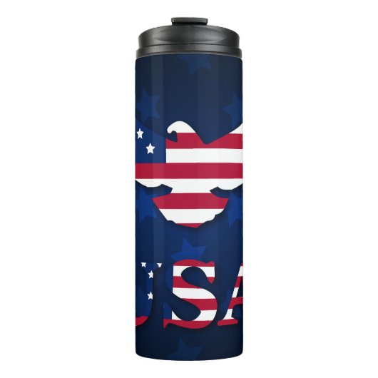 ROTE WEISSE BLUE PATRIOTIC AMERICAN BALD EAGFL THERMOSBECHER (Vorderseite)