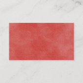 Rote Weiße Blumen Firmenname Webseite Visitenkarte (Rückseite)