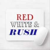 Rote weiße Eile Mousepad (Mit Mouse)
