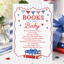 Rote Weiße & Fällige Bücher für Baby-Einlage