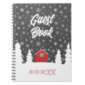 rote weiße Gästebuch Notizblock (Vorderseite)
