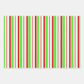 Rote, weiße, grüne, farbige Weihnachtsschmuck Geschenkpapier Set (Vorderseite 2)