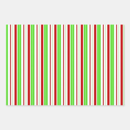 Rote, weiße, grüne, farbige Weihnachtsschmuck Geschenkpapier Set (Vorderseite 2)
