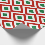 Rote, weiße, grüne Windungs-Geschenk-Verpackung Geschenkpapier (Ecke)