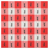 Rote weiße Karos der Ameisenpicknick-Decke Stoff (Muster)