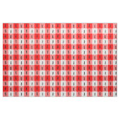 Rote weiße Karos der Ameisenpicknick-Decke Stoff (Fat Quarter (45,7 x 55,9 cm))