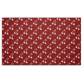 Rote weiße Kirschmuster Stoff (Fat Quarter (45,7 x 55,9 cm))