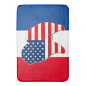 ROTE WEISSE Kiste/Badematte Badematte (Vorderseite Vertikal)