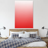 Rote, weiße Kunst Leinwanddruck (Insitu (Schlafzimmer))