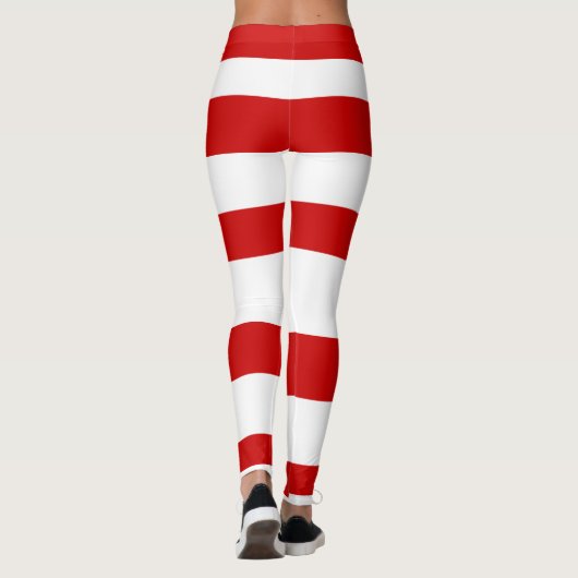 Rote weiße leggings (Rückseite)