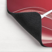 Rote weiße Mousepad Schablone (Ecke)