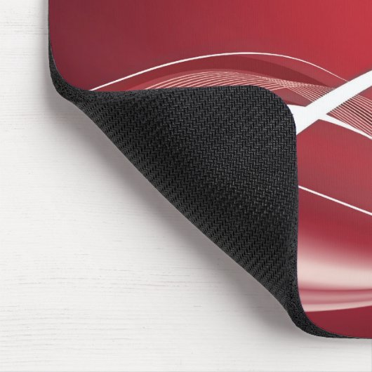 Rote weiße Mousepad Schablone (Ecke)