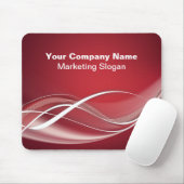 Rote weiße Mousepad Schablone (Mit Mouse)