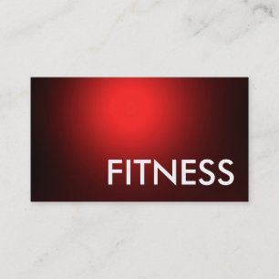 Rote Weiße Professionelle Fitness Sport Visitenkar Visitenkarte
