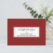 Rote, weiße Rechteck-Gestaltkarte (Stehend Vorderseite)