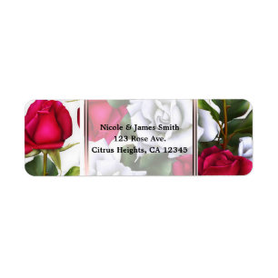 Rote & Weiße Rosen Shabby Chic Rustikal Moderner G