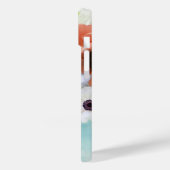 ROTE WEISSE ROSEN UND ANEMONEN BLUME MONOGRAM Case-Mate iPhone HÜLLE (Rückseite / Links)