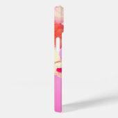 ROTE WEISSE ROSEN UND PINK ANEMONE BLUME MONOGRAM Case-Mate iPhone HÜLLE (Rückseite / Rechts)