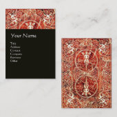 ROTE WEISSE, SCHWARZE WIRBEL UND ANGELN VISITENKARTE (Vorne/Hinten)