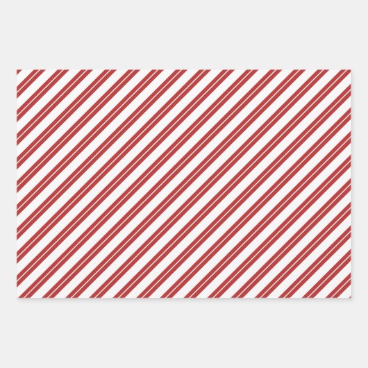 Rote weiße Sterne Streifen FotoCollage Weihnachten Geschenkpapier Set (Vorderseite 3)