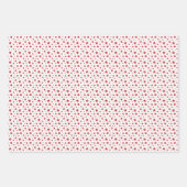 Rote weiße Sterne Streifen FotoCollage Weihnachten Geschenkpapier Set (Vorderseite 2)