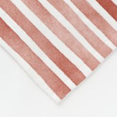 Rote weiße Streifen   Fleecedecke (Ecke)
