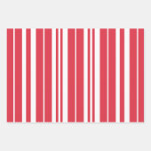 Rote weiße Streifen Küste Geschenkpapier Set (Vorderseite 2)