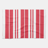 Rote weiße Streifen Küste Geschirrtuch (Horizontal)