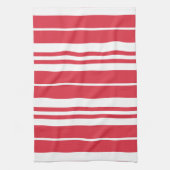 Rote weiße Streifen Küste Geschirrtuch (Vertikal)