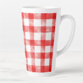 Rote weiße Streifen Milchtasse (Rechts)