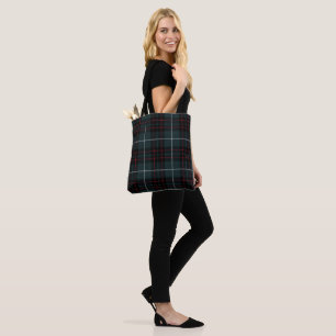 Rote weiße Streifen-Tartan-Tasche Tasche