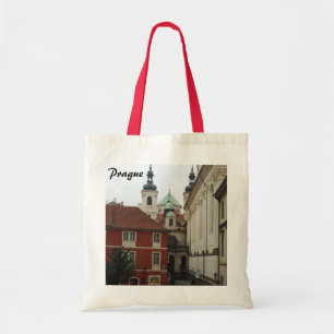 Rote weiße Taschen-Tasche Prags Tragetasche