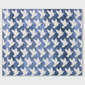 Rote weiße Tauben rustikale Hochzeit Geschenkpapier (Flach)