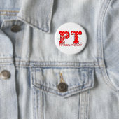 rote weiße Tupfen Pints Button (Beispiel)