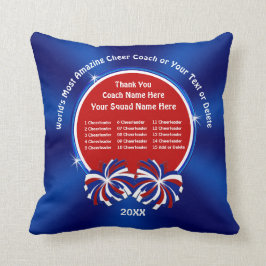 Rote, weiße und blaue Chefköche Kissen