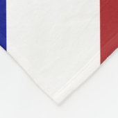 Rote, weiße und blaue Chevronen Fleecedecke (Ecke)