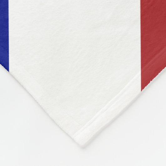 Rote, weiße und blaue Chevronen Fleecedecke (Ecke)