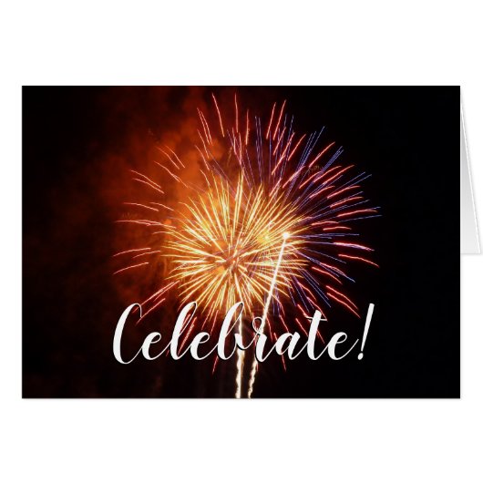 Rote, weiße und blaue Feuerwerke I Patriotic (Vorderseite (Horizontal))