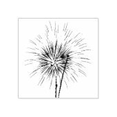 Rote, weiße und blaue Feuerwerke I Patriotic Gummistempel (Prägung)