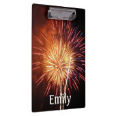 Rote, weiße und blaue Feuerwerke I Patriotic Klemmbrett (Rechts)