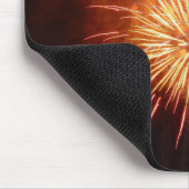 Rote, weiße und blaue Feuerwerke I Patriotic Mousepad (Ecke)