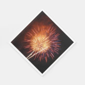 Rote, weiße und blaue Feuerwerke I Patriotic Serviette (Ecke)