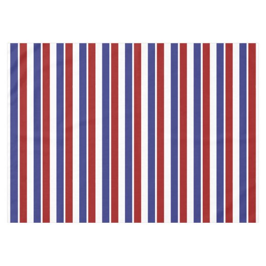 Rote weiße und blaue gestreifte Tischdecke (Vorderseite (Horizontal))