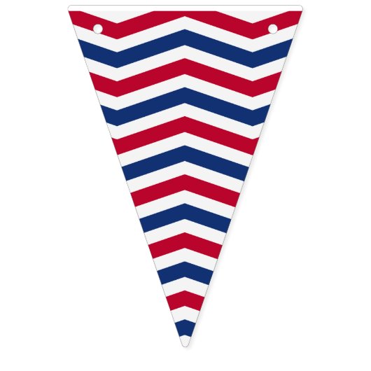 Rote, weiße und blaue Jagdfahnen Wimpelkette (Erste Fahne)