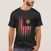 ROTE, WEISSE UND BLAUE KÖRPERPATRIOT FLAG T-Shirt (Vorderseite)