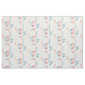 Rote weiße und blaue Liebe ASL I Sie gemustertes Stoff (Fat Quarter (45,7 x 55,9 cm))