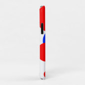 Rote, weiße und blaue Polka-Punkte Case-Mate iPhone Hülle (Hinten/Rechts)