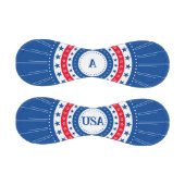 Rote, weiße und blaue Sterne der USA mit Monogramm Baseball (Paneele)