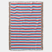 Rote, weiße und blaue Streifen Decke (Vorderseite Vertikal)