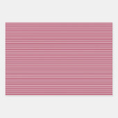 Rote, weiße und blaue Streifen Geschenkpapier Set (Vorderseite)
